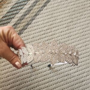 Elegant Silver Crystal Headband